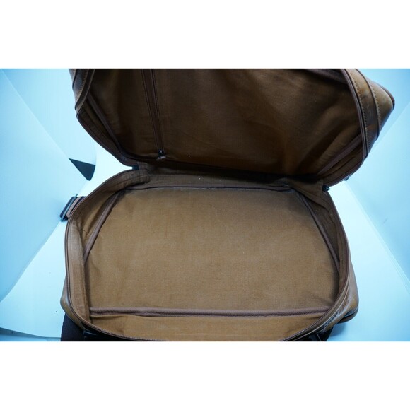 Jos A. Banks Brown Leather Briefcase/backpack Crossbody 16x14 - Picture 4 of 4